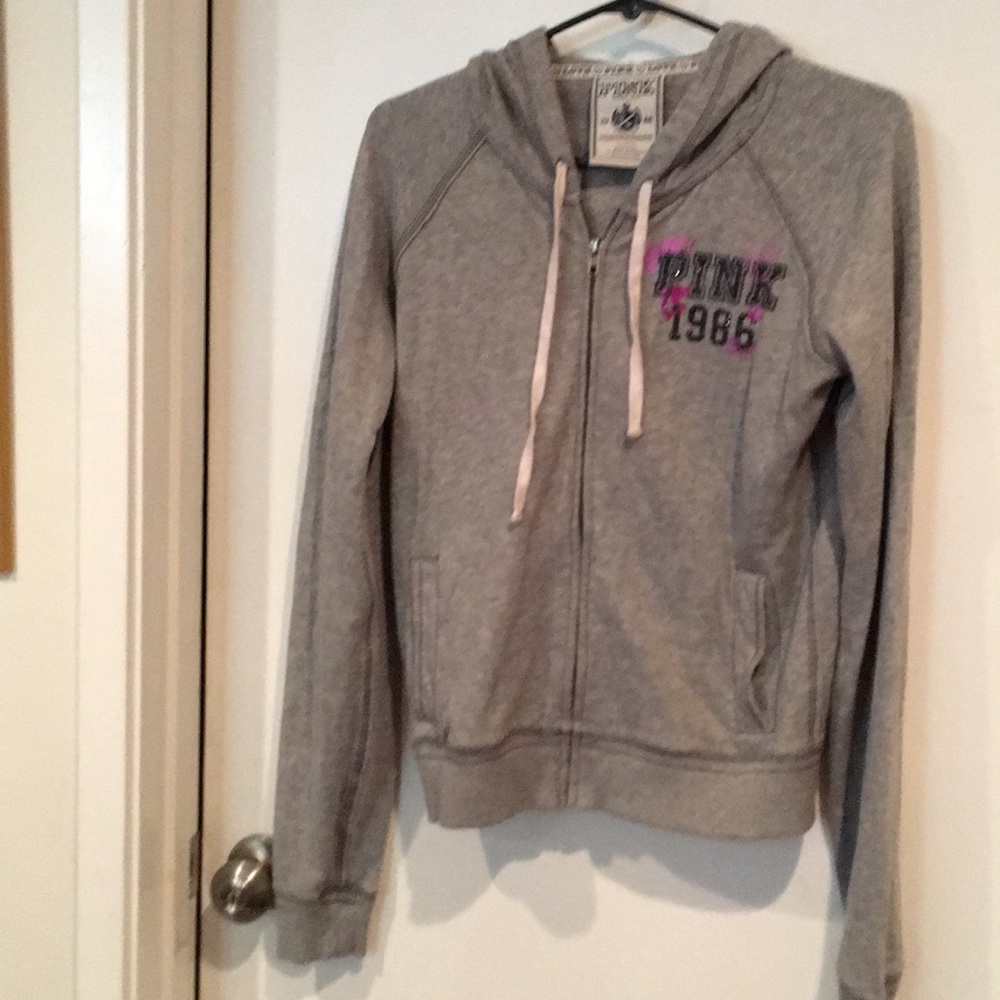 PINK Victoria’s Secret gray hoodie